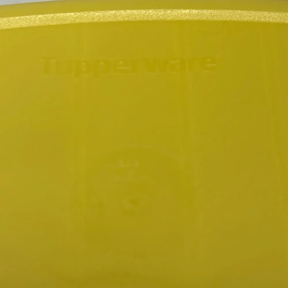 Tupperware Forget Me Not Hanging Cheese‎ Keeper Saver Container Yellow